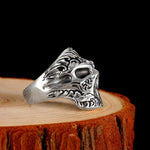 Men’s silver skull ring nz
