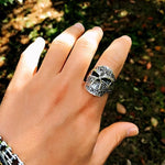 Men’s silver skull ring nz