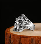 Men’s silver skull ring nz
