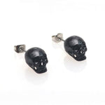 Men’s skull earrings Black nz