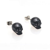 Men’s skull earrings Black nz