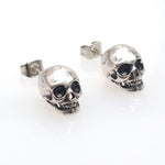Men’s skull earrings Silver nz