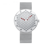 Men’s sports watch Silver mesh belt nz