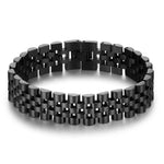 Men’s steel chain bracelet Black nz