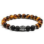 Men’s Tibetan bead bracelet Eye of the tiger / 17 cm nz