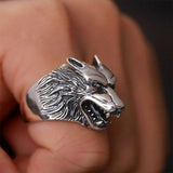 Men’s wolf ring 54 mm nz