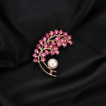 Metal And Cubic Zirconia Brooch As the nz