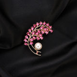 Metal And Cubic Zirconia Brooch As the nz
