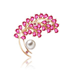 Metal And Cubic Zirconia Brooch As the nz