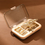 Metal-look jewellery box Beige nz