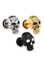 Metal skull earrings nz