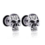 Metal skull earrings nz