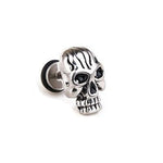 Metal skull earrings Silver nz