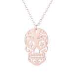 Mexican skull necklace Rose gold nz