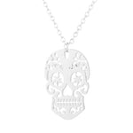 Mexican skull necklace Silver nz