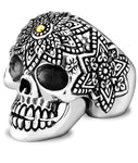 Mexican skull ring silver 57 mm nz