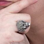 Mexican skull ring silver nz