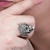 Mexican skull ring silver nz