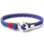 Minimalist anchor bracelet Blue nz
