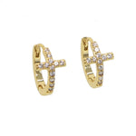 Minimalist cross earrings nz