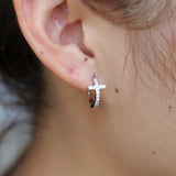 Minimalist cross earrings nz