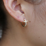 Minimalist cross earrings nz