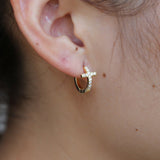 Minimalist cross earrings nz