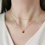 Minimalist heart necklace nz