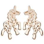 Minimalist horse earrings Gold nz
