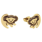Minimalist lion earrings Gold nz
