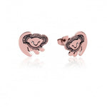 Minimalist lion earrings Rose gold nz