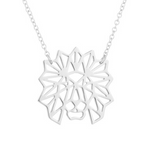 Minimalist lion pendant Silver nz