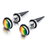 Minimalist rainbow earrings nz