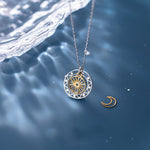 Minimalist silver sun necklace nz