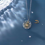 Minimalist silver sun necklace nz