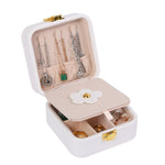 Mirror Glass Jewellery Box White nz
