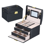 Mirrored Jewellery Box Black nz