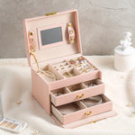 Mirrored Jewellery Box Pink nz