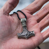 Mjolnir pendant silver nz