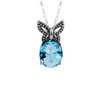 Modern aquamarine necklace nz