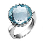 Modern aquamarine ring nz