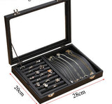 Modern Black-Toned Jewellery Box necklaces ring box 1 nz