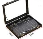 Modern Black-Toned Jewellery Box necklaces ring box nz