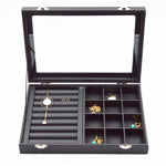 Modern Black-Toned Jewellery Box Ring 12 Raster nz