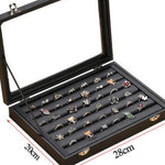 Modern Black-Toned Jewellery Box Ring binder nz