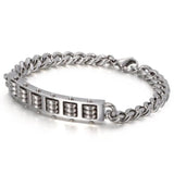 Modern chain bracelet Silver / 19 cm nz