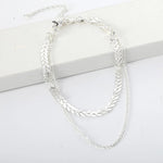 Modern choker Silver nz