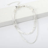 Modern choker Silver nz