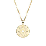 Modern compass necklace nz