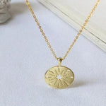 Modern compass necklace nz